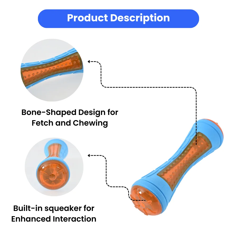 Wholesale Interactive Dog TPR Floating Stick Toy, Blue, 20pcs/Carton