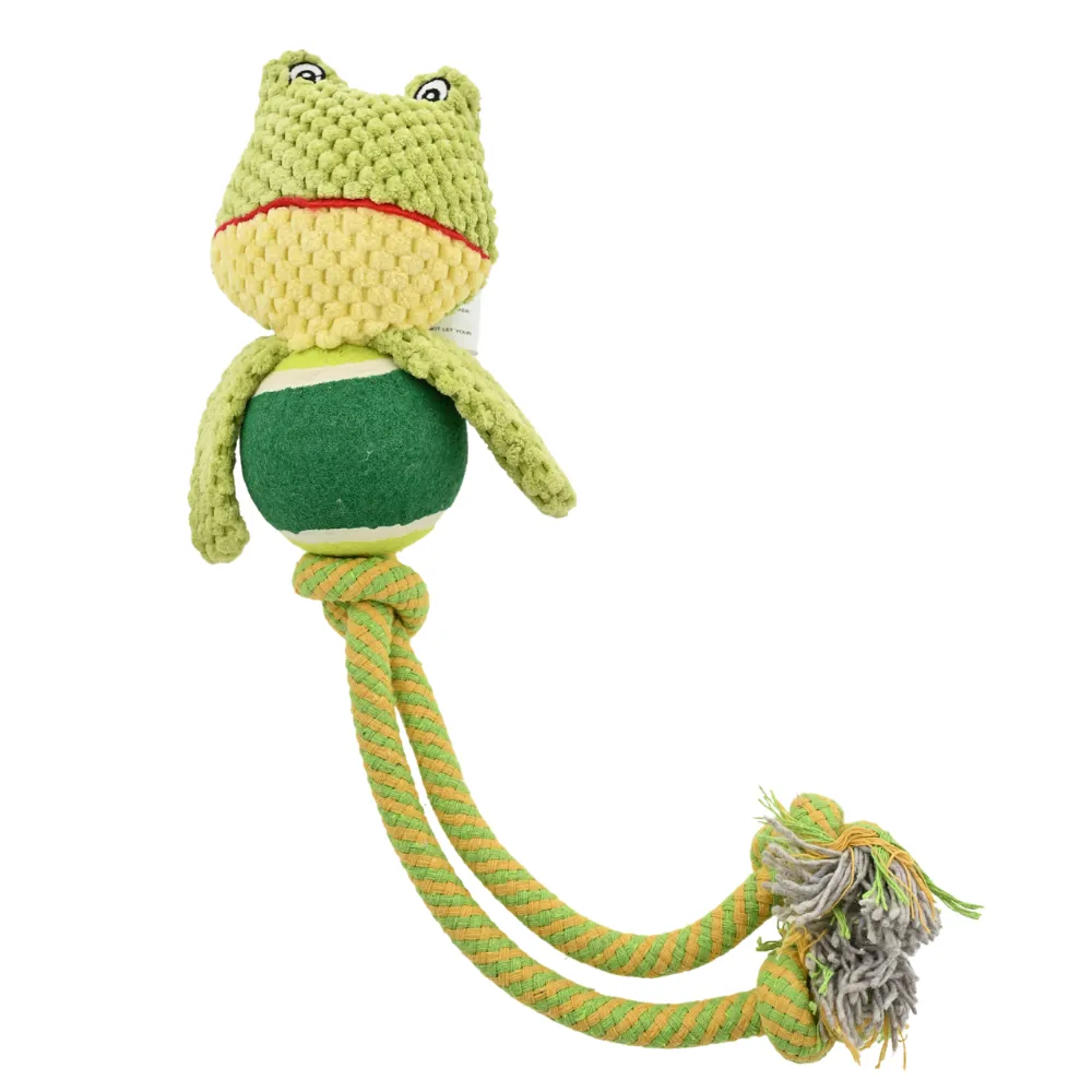 Wholesale Long Legs Funny Frog Shape Dog Toy,16.5", 10 pcs/Carton