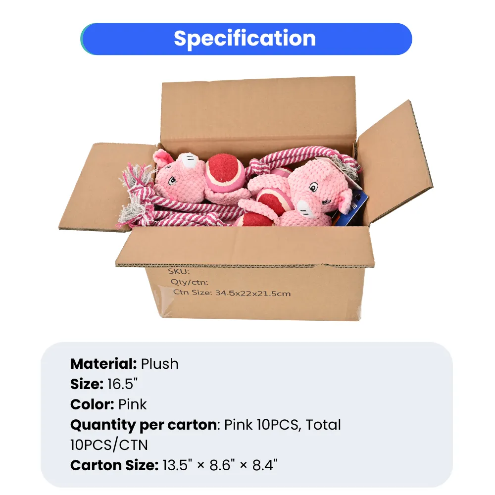 Wholesale Long Legs Funny Pig Shape Dog Chew Toy