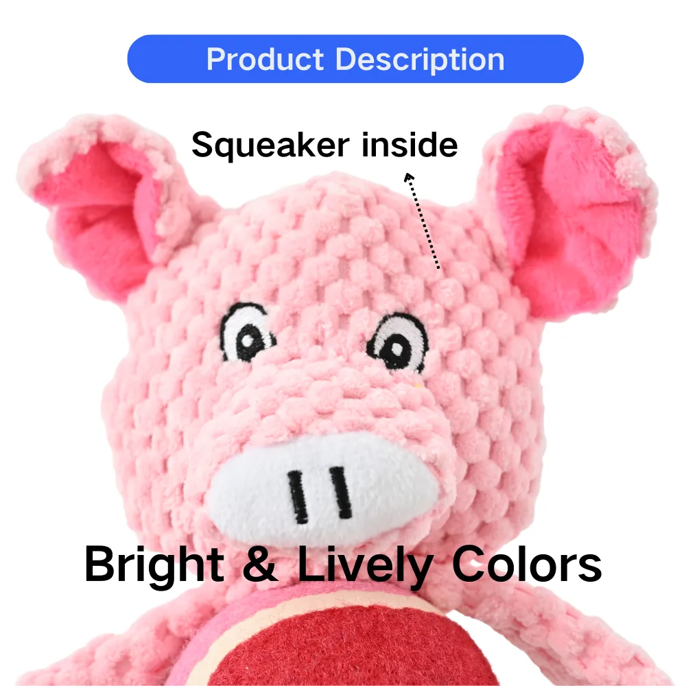 Wholesale Long Legs Funny Pig Shape Dog Chew Toy