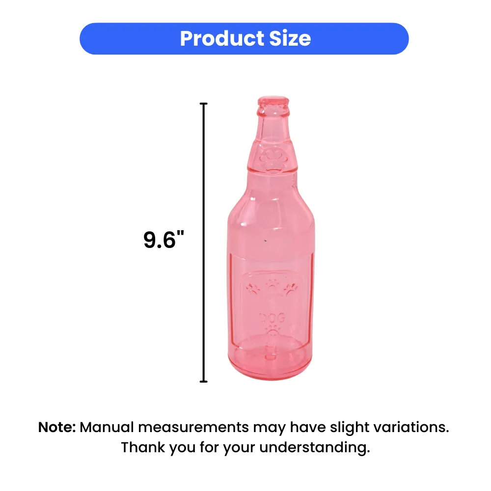 Wholesale Pet Chewy TPR Bottle Toy, L Size, 4 Colors Assorted, 9pcsCarton