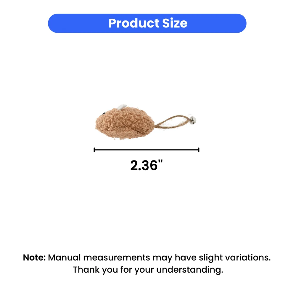 Wholesale Skitter Mice Cat Plush Toy Set, 2 Assorted Colors, 3pcsPack, 40packsCarton