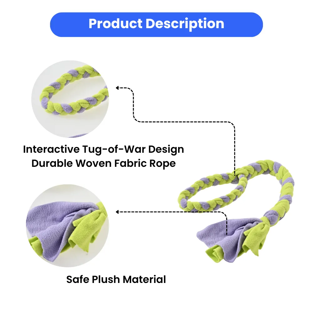 Woven Plush Rope Dog Toy wholesale