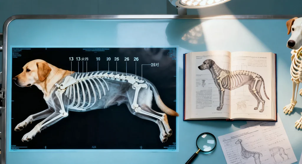 how many ribs do dogs have