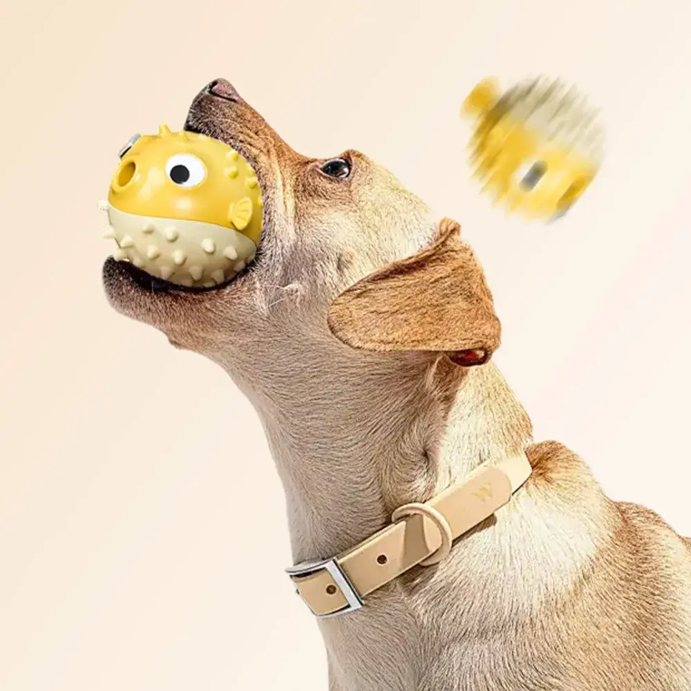 TPR Interactive Treat Dispensing Dog Toy