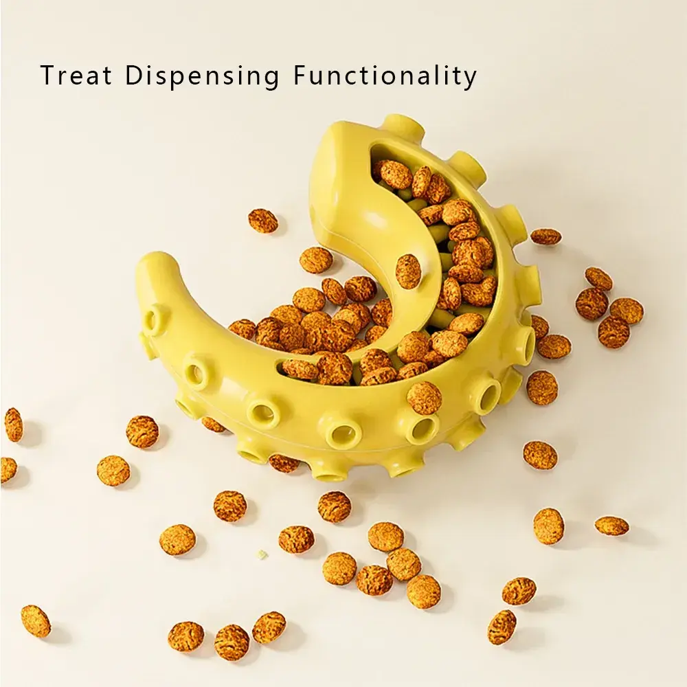 Durable TPR Dog Chew Toy Treat Dispenser