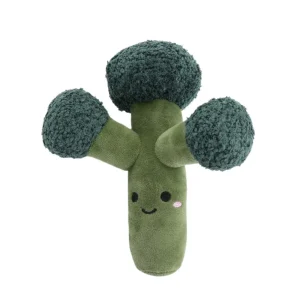 Squeaky Broccoli Shape Plush Dog Toy