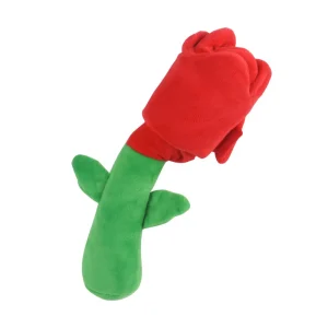 Creative Rose-Shaped Pet Dog Toy with Sound Interactive Puzzle Toy
