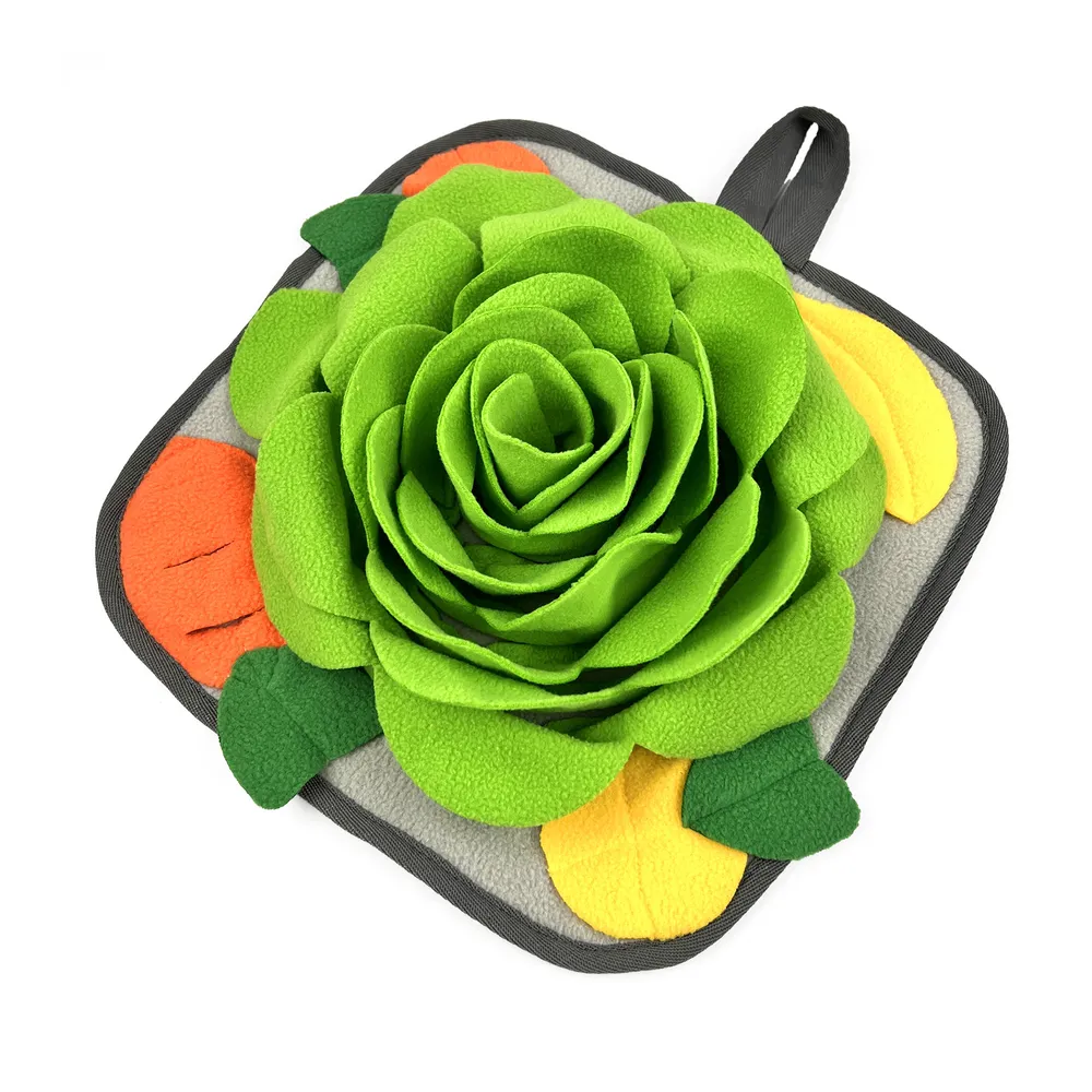 Durable Flower-Shaped Foraging Mat for Small Pets Stress-Relief