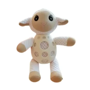 Durable Grid PU Lamb Squeaky Dog Chew Toy, 8 pcs/Carton