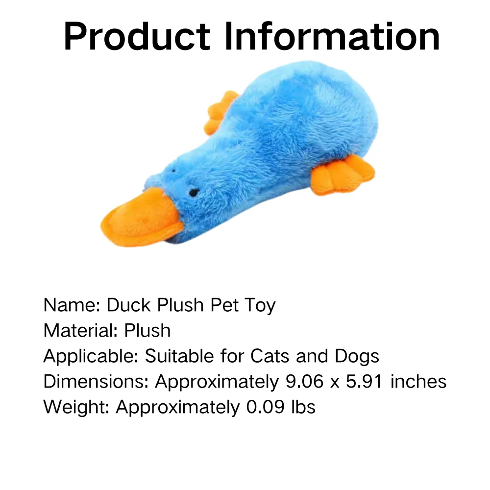 Interactive Durable Duck Dog Toy