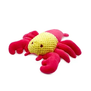 Durable Interactive Squeaky Plush Lobster Dog Toy