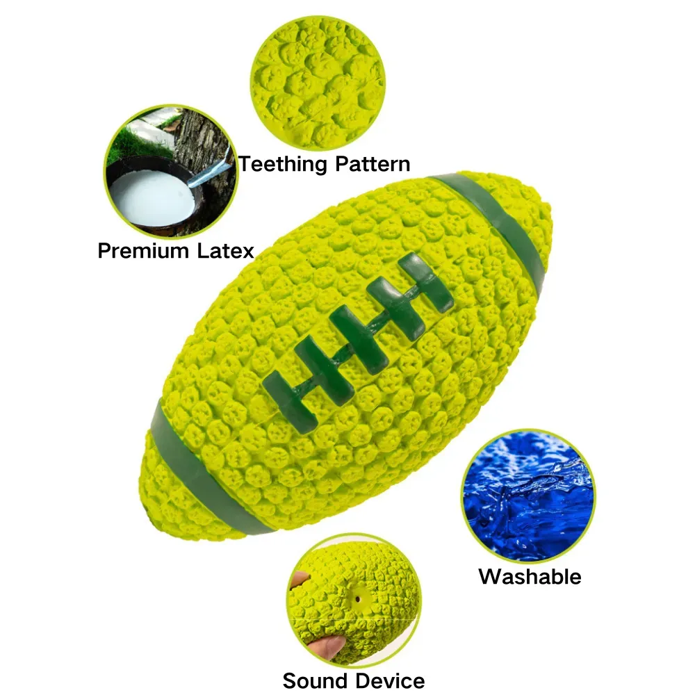 Squeaky Latex Rugby Ball