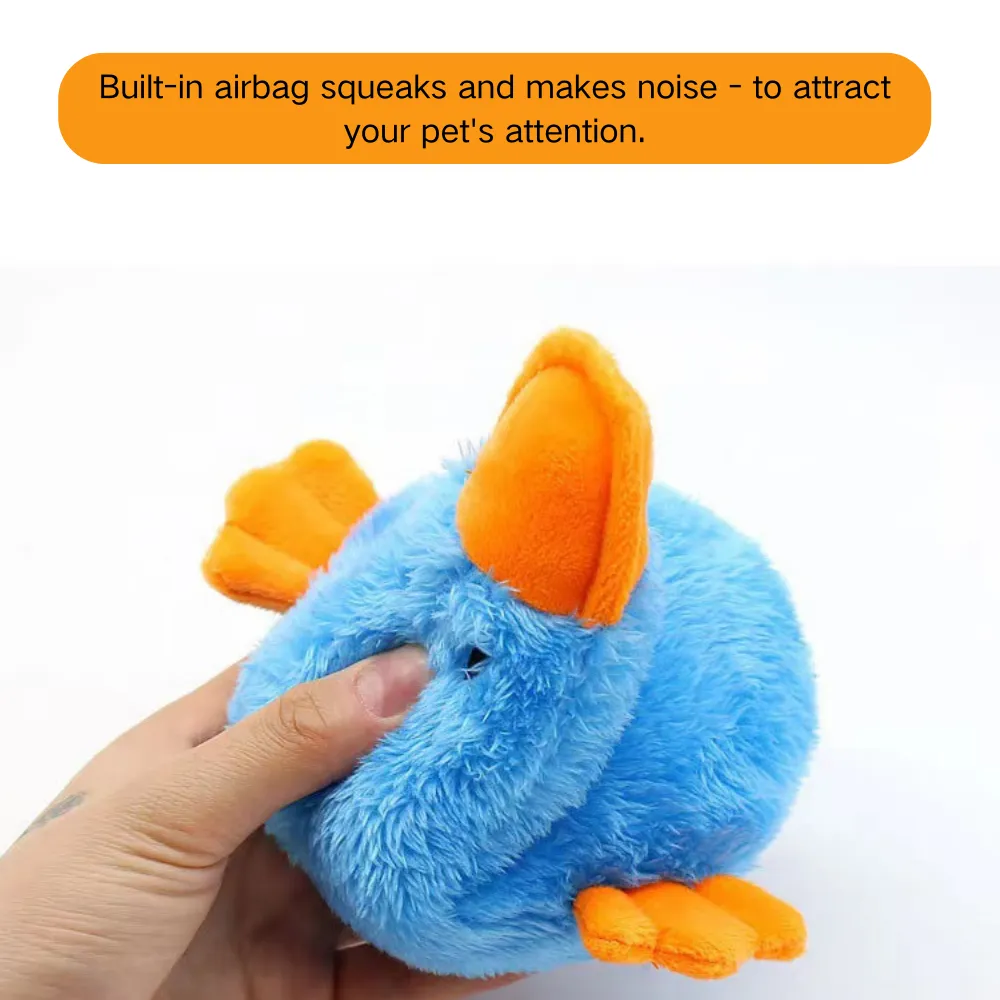 Squeaky Plush Duck Dog Toy