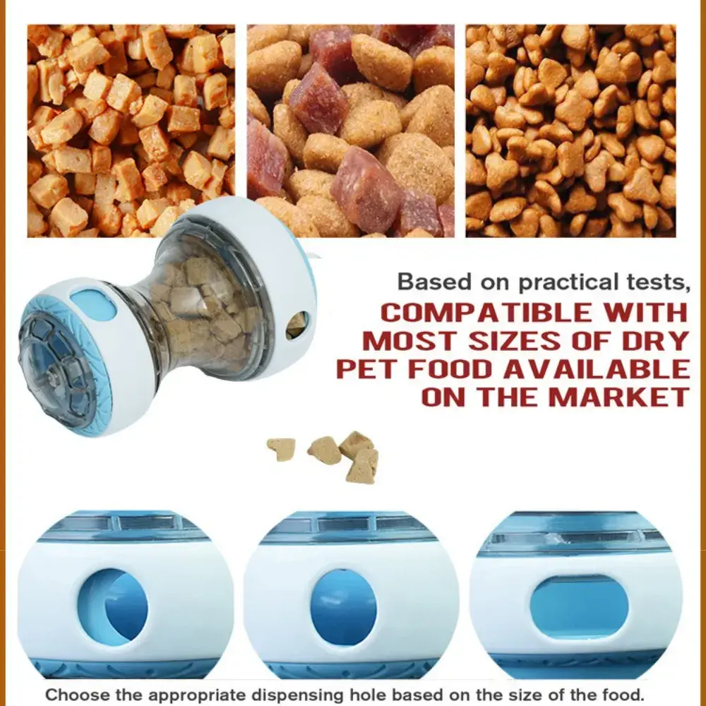 Adjustable Plastic Interactive Dog Treat Ball