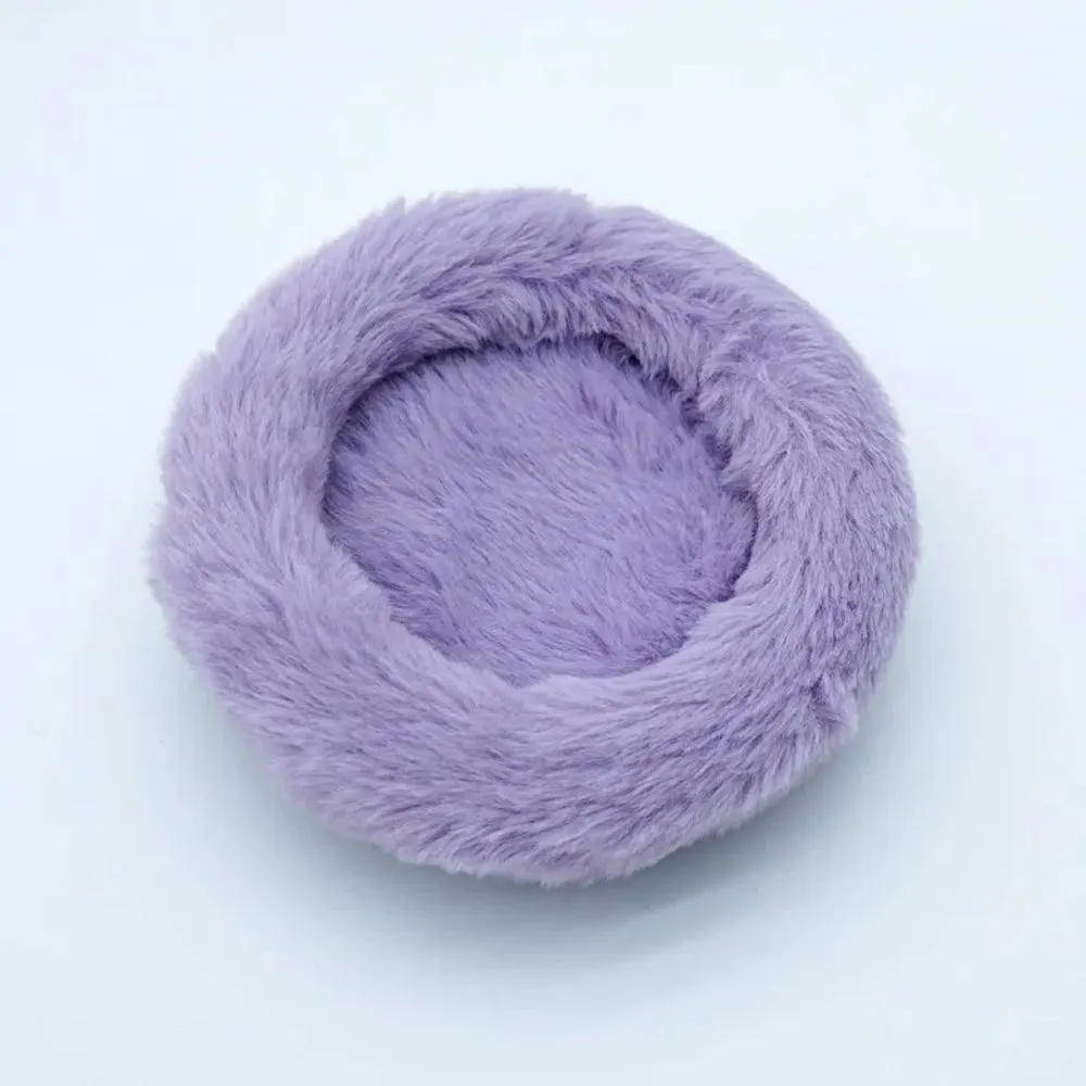 long plush fabric-purple