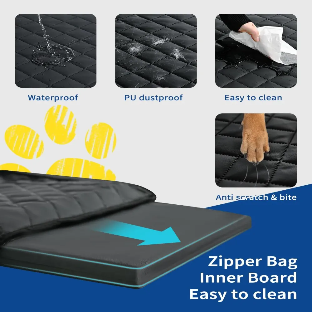 Water-resistant and easy-clean quilted surface details
