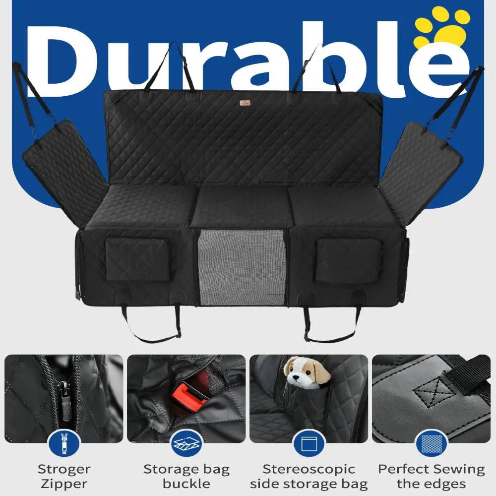 wholesale Dog Car Seat Cover Back Seat Extender – 450LBS Heavy Duty Waterproof Faux Leather
