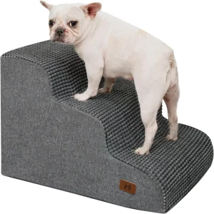 wholesale Foam Pet Stairs with Non-Slip Fluffy Surface & Washable Cover, 4