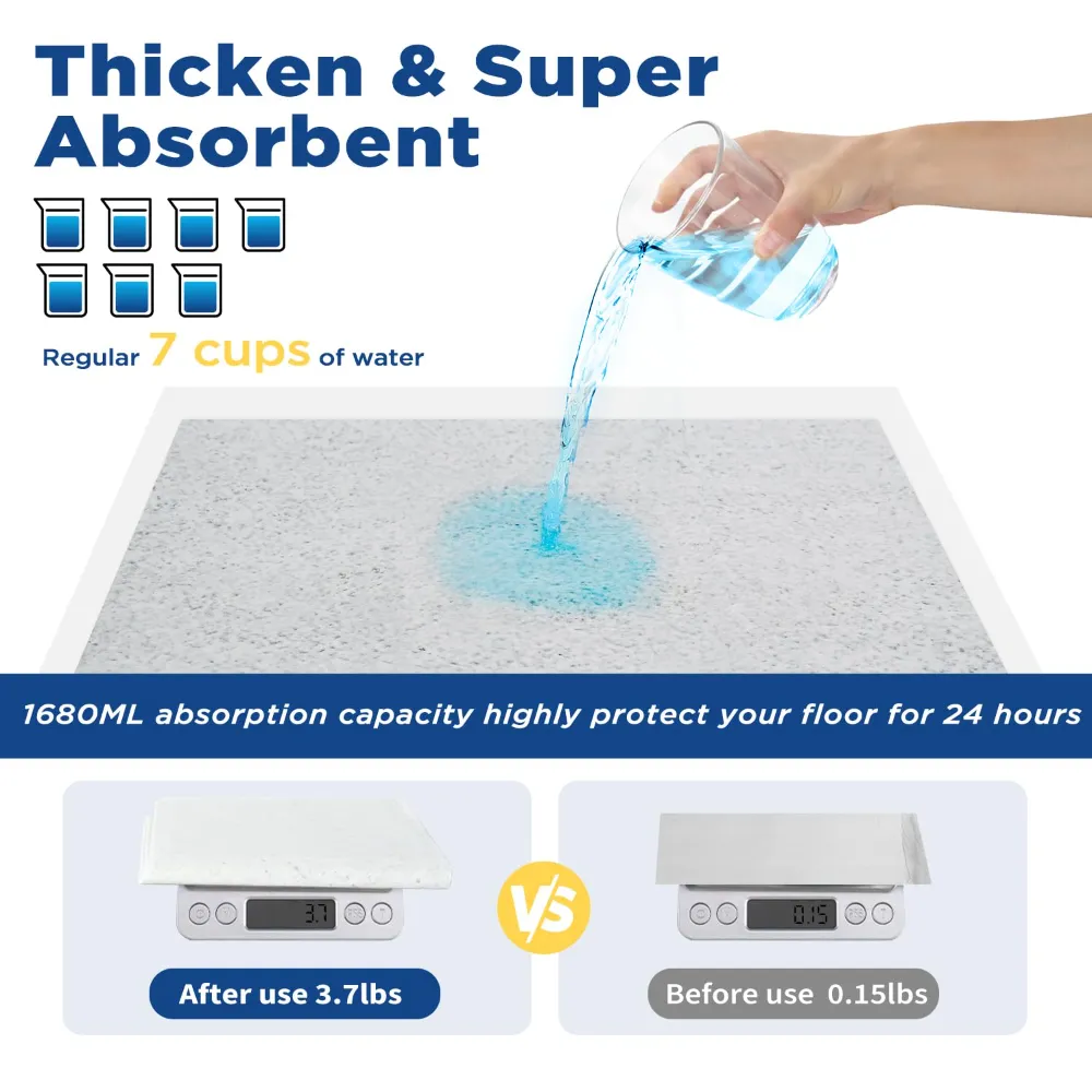 wholesale Puppy Pee Pads 100 Count – 22x22 5-Layer Leak-Proof, 50 PcsCarton