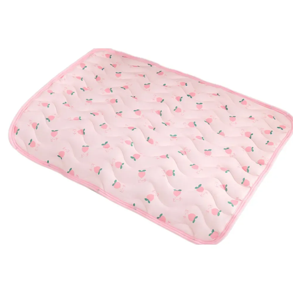 Breathable Cooling Pink Peach Pattern Mat for Pets