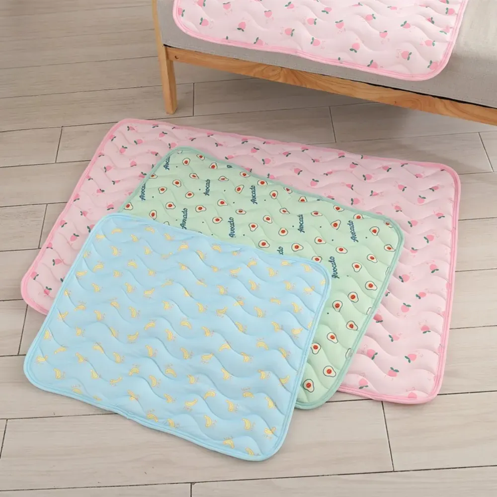Five Size Breathable Cooling Soft Blue Banana Mat for Pets