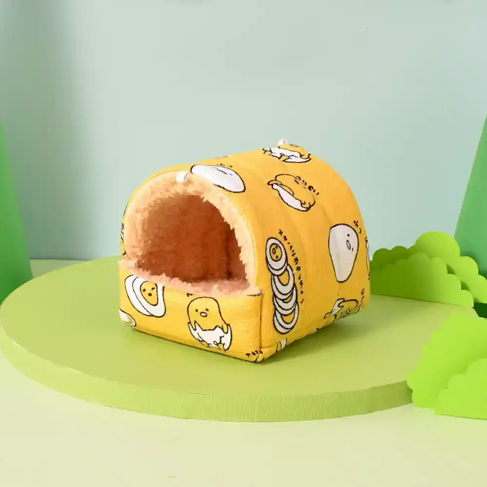 Soft Parrot Bird Bed Hammock Winter Warm Bird Plush Nest Toy