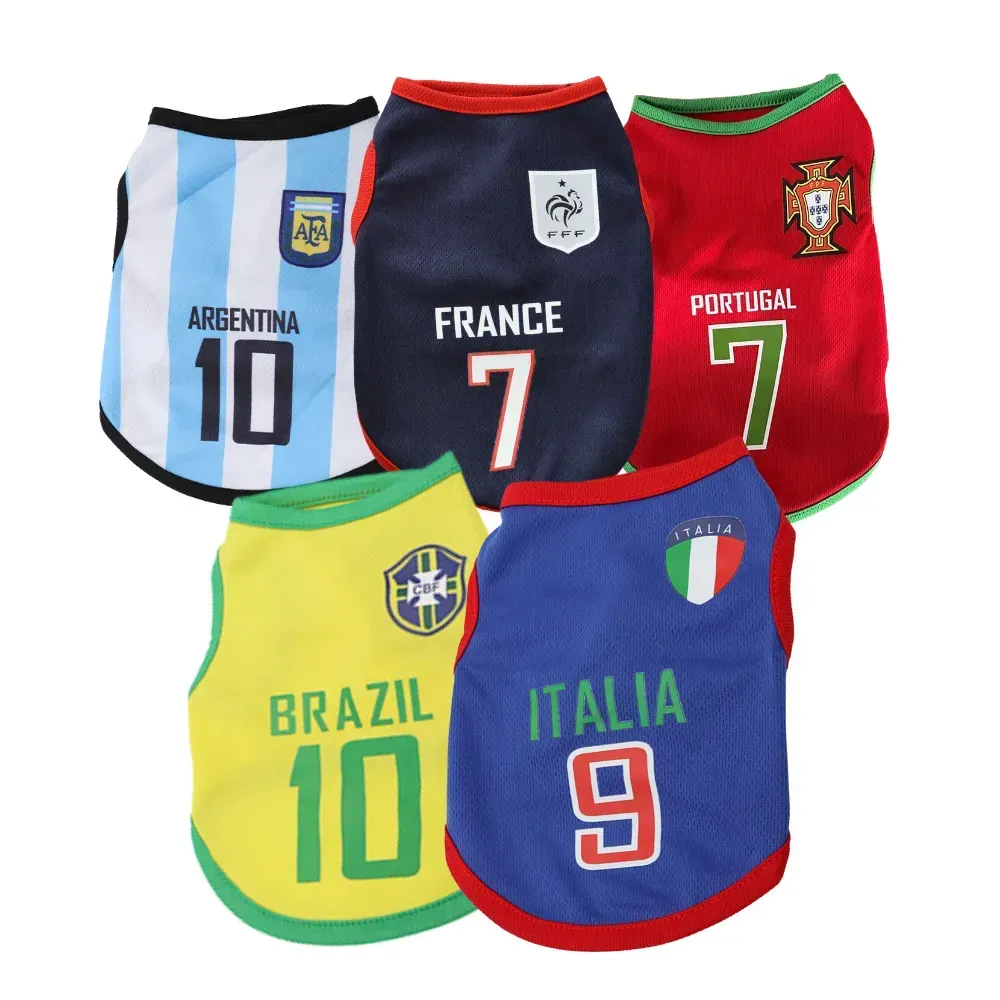 Wholesale XS Summer Breathable Dog Sports Vest UV Protection Football Shirt