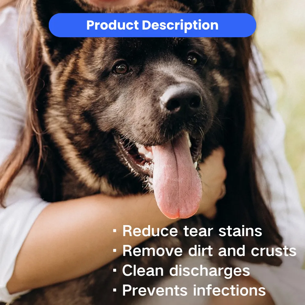 Wholesale Soothing Cleaning Grooming Pet Wipes Remove Tear Stain for Dogs & Cats, 100PcsBox