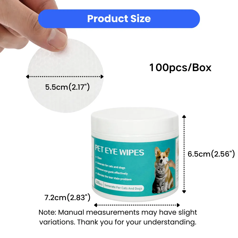Wholesale Soothing Cleaning Grooming Pet Wipes Remove Tear Stain for Dogs & Cats, 100PcsBox