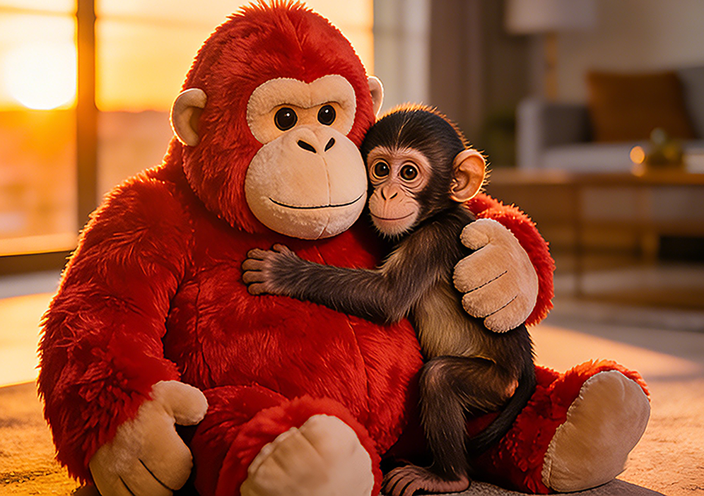 Punch Monkey Plush Viral Gorilla Toy for Pets