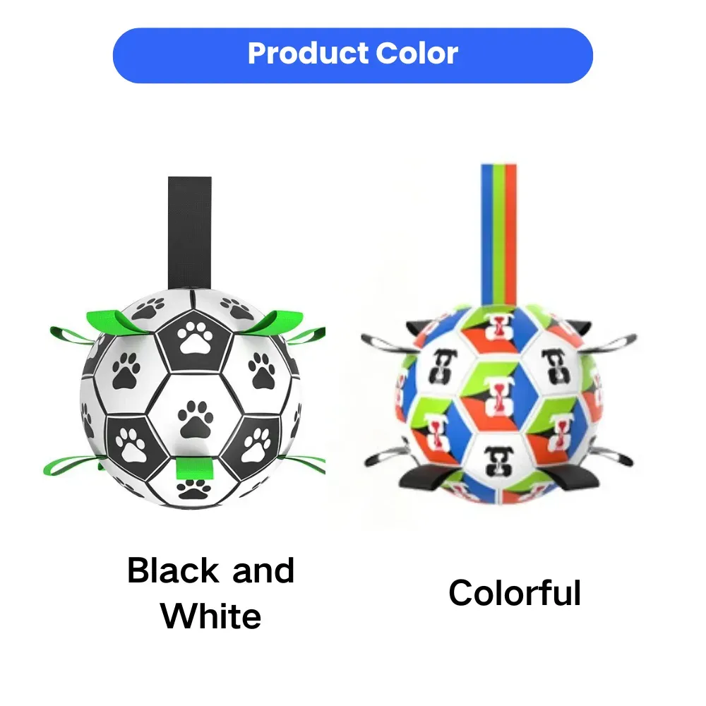 Wholesale World Cup Interactive Black and White Dog Toy Soccer Ball