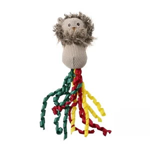 Brown Lion Style Lion Plush Dog Toy – Soft Fabric Interactive Companion Toy, 70PcsCarton