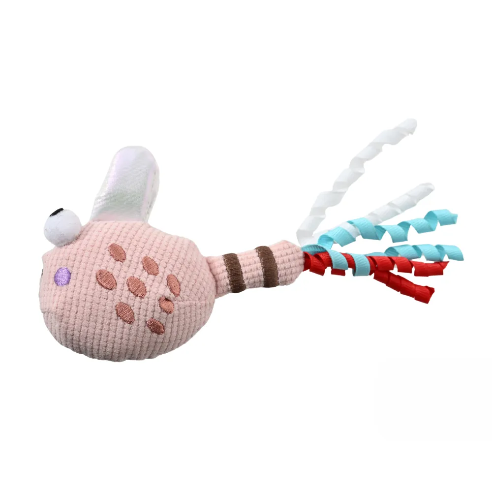 Dragonfly Plush Dog Toy – Soft Fabric Interactive Companion Toy, 70PcsCarton