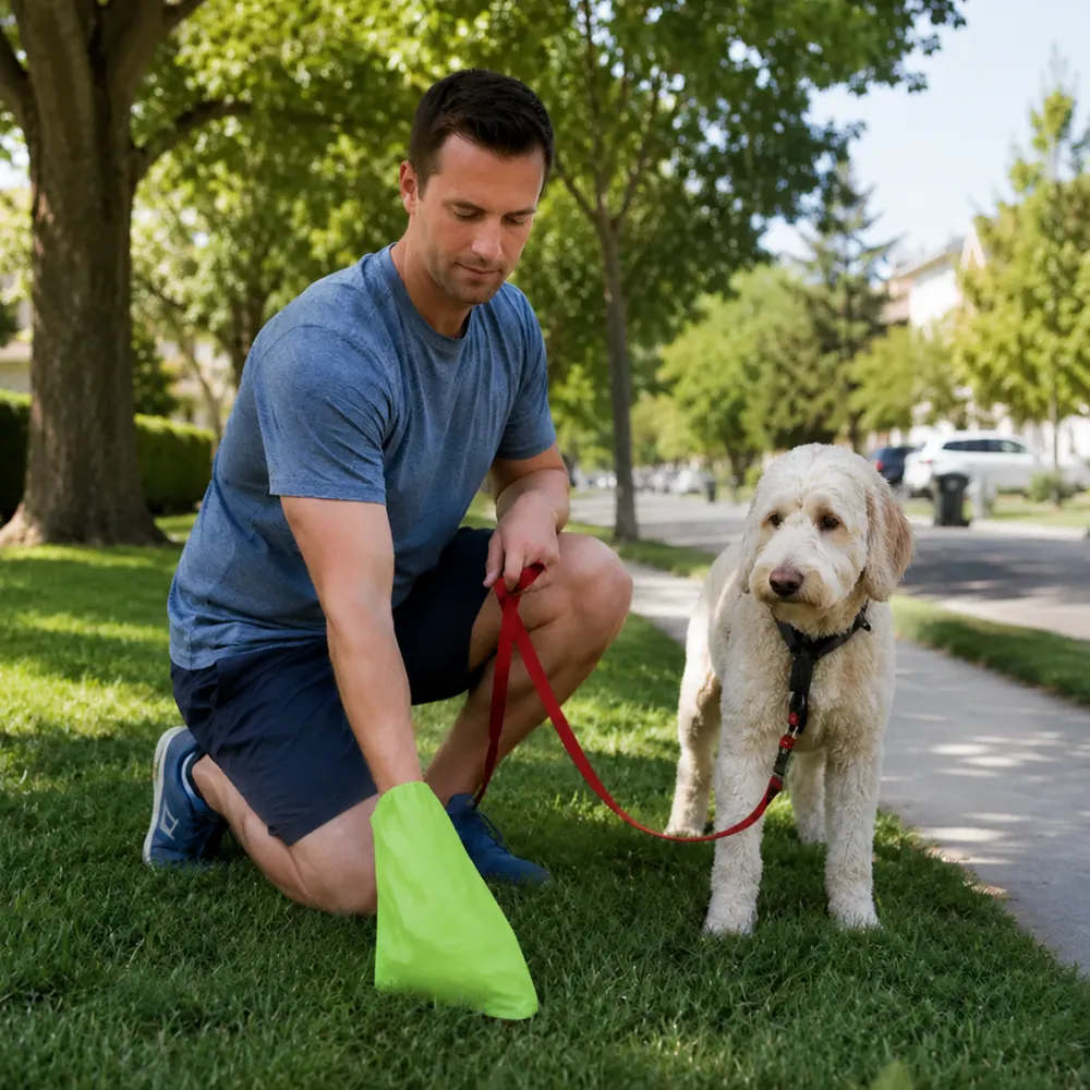 Green Dog Waste Bags 4 Roll Pack, 45 PacksCarton