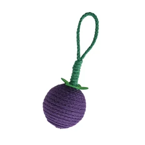 Hangable Rustling Big Grape Style Cotton Rope Cat Toy1_Mangosteen Dog Toy, 40pcsCarton