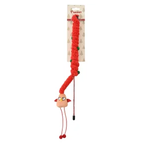 Interactive Cat Teaser Wand, 2 Colors Assorted, 50 pcsCarton