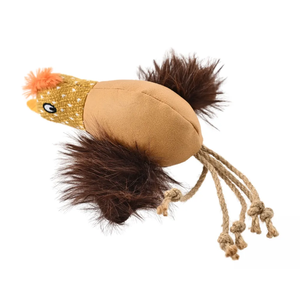 Multi-Material Stitched Bird Style Catnip Cat Toy Chicken Plush Dog Toy – Soft Fabric Interactive Companion Toy, 40PcsCarton