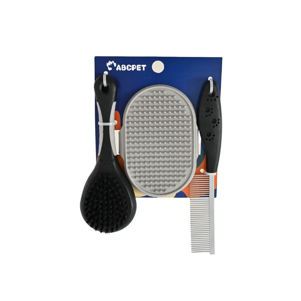 Plastic Pet Grooming Brush Set, 34 SetsCarton
