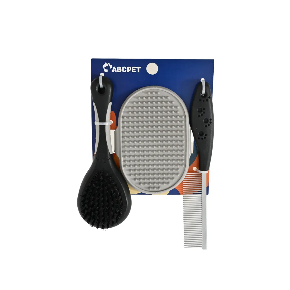 Plastic Pet Grooming Brush Set, 34 SetsCarton