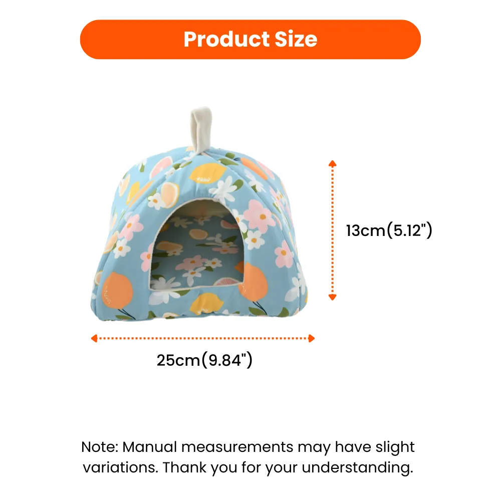 S Size Spring-Summer Series Cozy Triangular Small PeS Size Rabbit Cave Bed – Enclosed Small Pet Hideaway, 8 PcsCarton