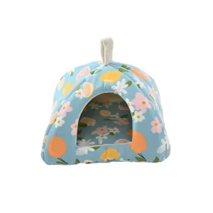 S Size Spring-Summer Series Cozy Triangular Small Pet Cave Bed2_S Size Rabbit Cave Bed – Enclosed Small Pet Hideaway, 8 PcsCarton
