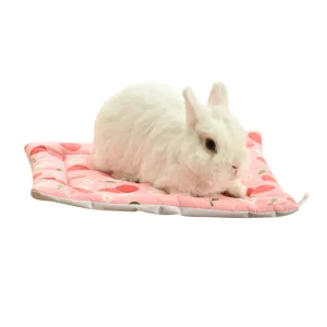 Spring-Summer Series Comfortable Water Repellent Small Pet Pad1_Rabbit Sleeping Mat – Soft Small Pet Resting Pad, 24 PcsCarton