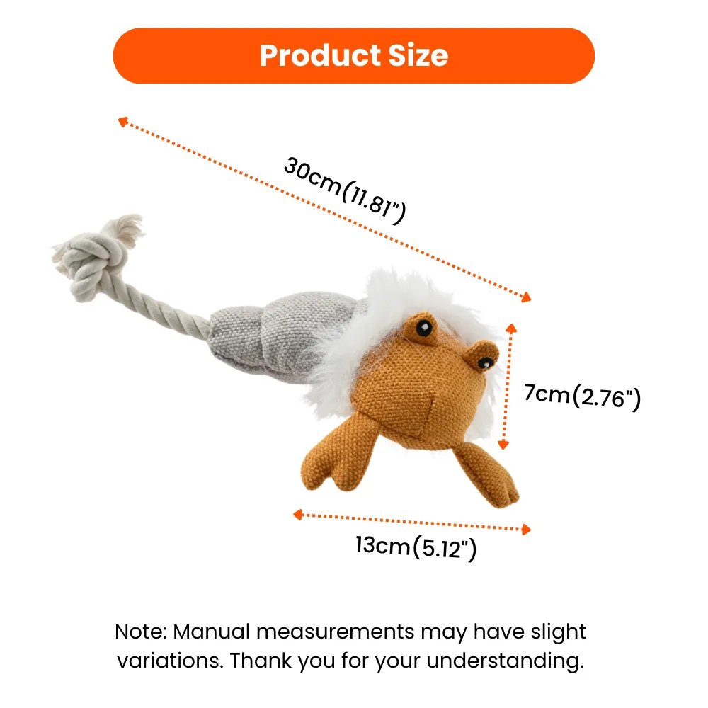 Summer Marine Life Series Squeaky Hermit Crab Style Plush Dog Toy6_Hermit Crab Plush Dog Toy – Coastal Animal Squeaky Play Toy, 36 PcsCarton
