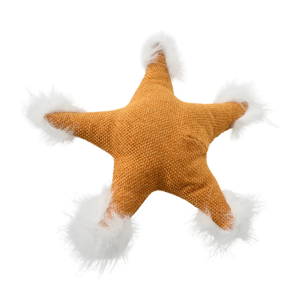 Summer Marine Life Series Squeaky Starfish Style Plush Dog Toy1_Starfish Plush Dog Toy – Colorful Ocean Squeaky Play Toy, 36 PcsCarton
