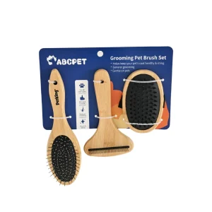 Wooden Pet Grooming Brush Set, SetsCarton