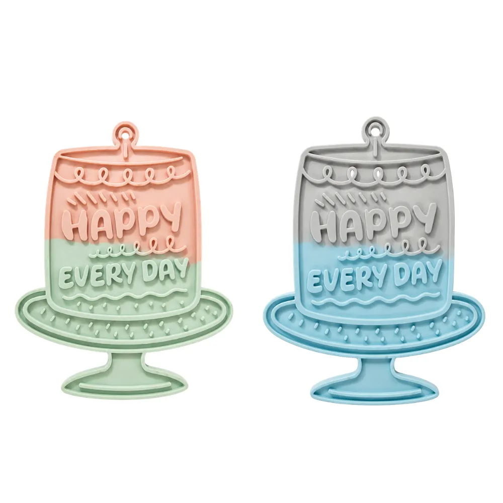 Birthday Lick Mat for Dogs and Cats, 2 Colors Assorted, 22pcsCa