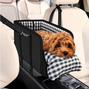 Car Center Console Dog Carrier Bag, Black, 5pcsCarton