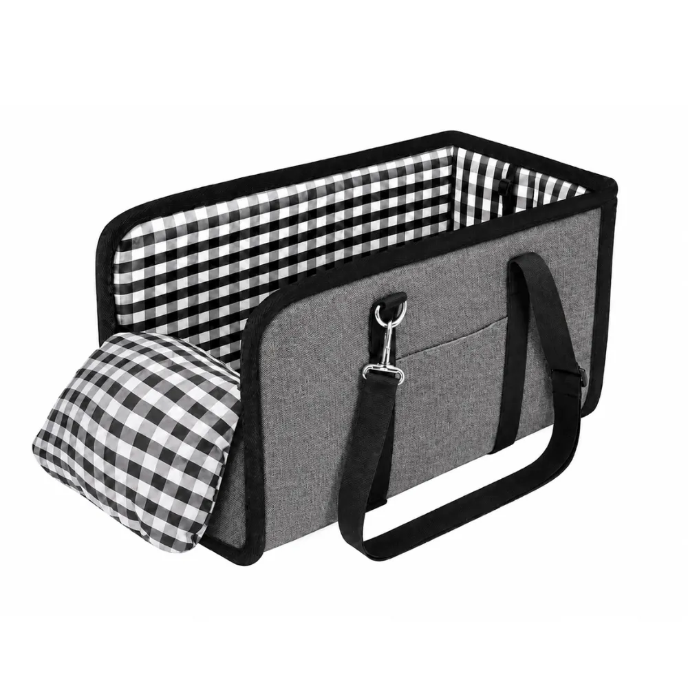 Car Center Console Dog Carrier Bag, Black, 5pcsCarton
