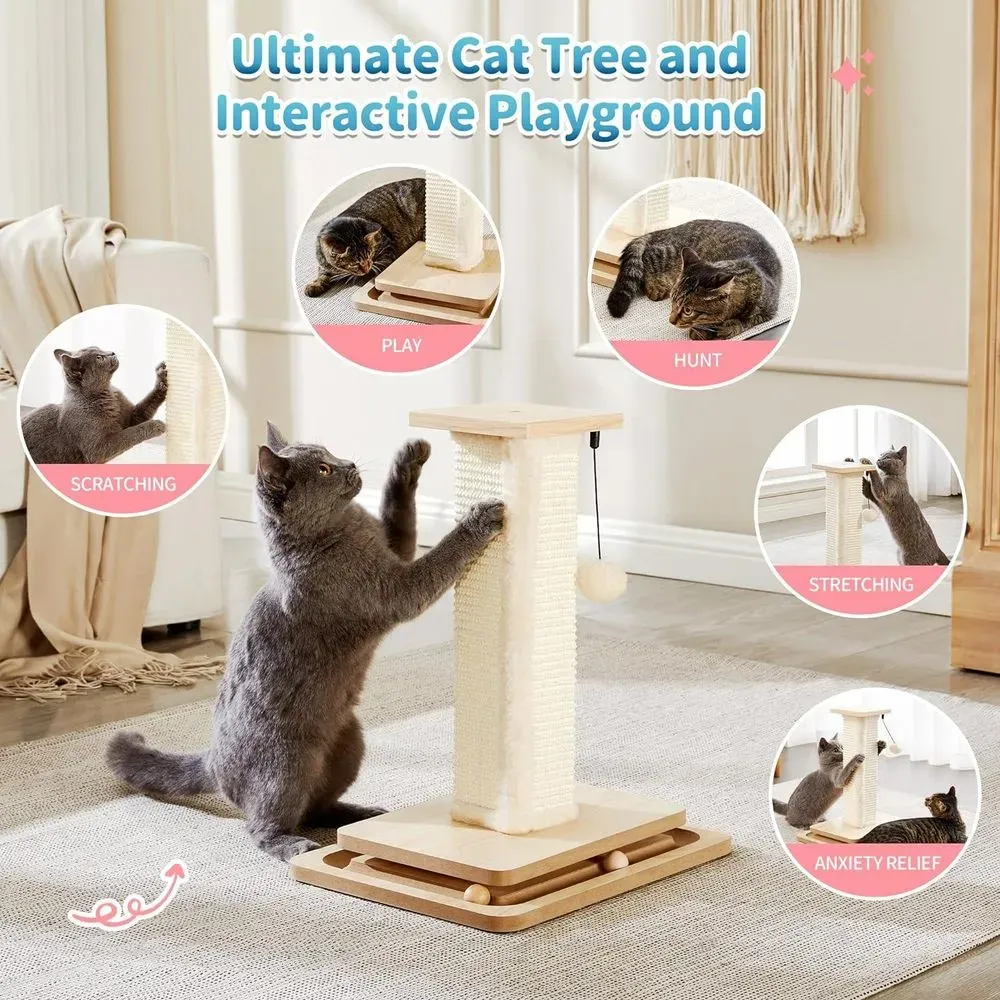 Cat Scratching Post for Indoo r Cats, 4pcsCarton